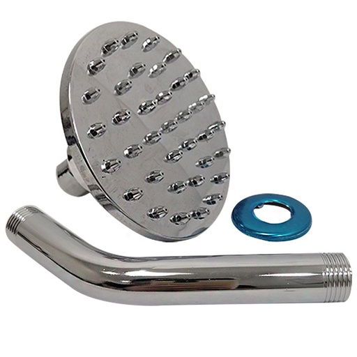 [7818] REGADERA PARA BANO 4" REDONDA CROMADA GRIVEN