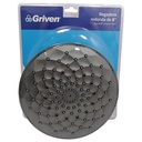 REGADERA PARA BANO 8" REDONDA GRIS GRIVEN